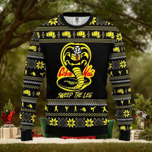 Cobra Kai Ugly Christmas Sweatshirt Cobra Kai Xmas Sweater Ugly Christmas Sweater