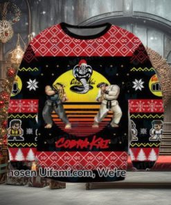 Cobra Kai Ugly Sweater Surprising Cobra Kai Christmas Gift