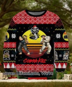 Cobra Kai Ugly Sweater Surprising Cobra Kai Christmas Gift