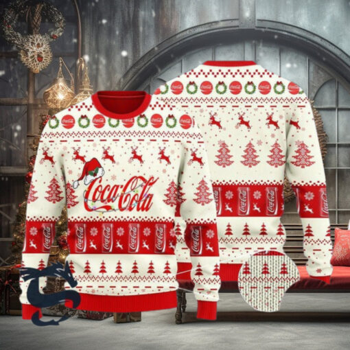 Coca Cola Reindeer Snowy Night Ugly Beer Sweater Ugly Sweatshirt Personalized Ugly Sweater
