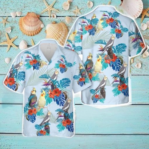 Cockatiel 3D Full Printed Hawaiian Shirt Beach Gift Shirt