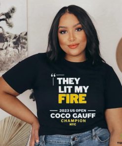 Coco Gauff Lit My Fire 2023 US Open Tennis Championship Shirt
