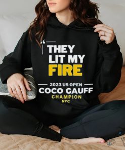 Coco Gauff Lit My Fire 2023 US Open Tennis Championship Shirt