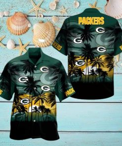 Coconut Sunset Green Green Bay Packers Hawaiian Shirt