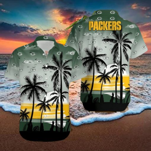 Coconut Tree Green Bay Packers Hawaiian Shirt