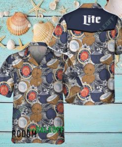 Coconuts Tropical Beach Miller Lite Hawaiian Shirt