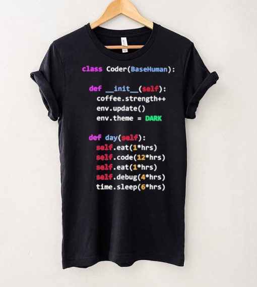 Coding Class Coder Basehuman Def Init Self Coffee Strength Shirt