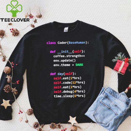 Coding Class Coder Basehuman Def Init Self Coffee Strength Shirt