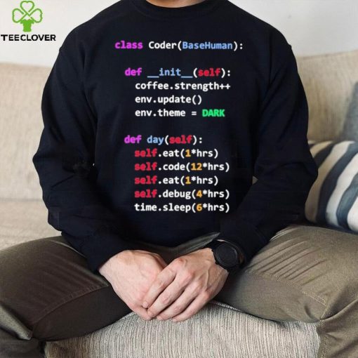 Coding Class Coder Basehuman Def Init Self Coffee Strength Shirt