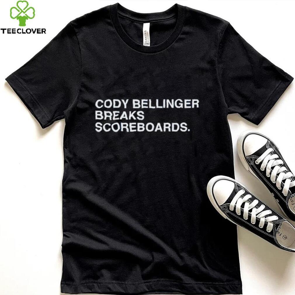 Cody Bellinger Breaks Scoreboards New Shirt Cody Bellinger Breaks Scoreboards New Shirt
