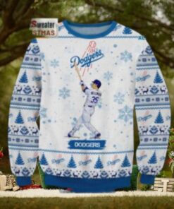 Cody Bellinger Swing LA Dodgers Ugly Christmas Sweater