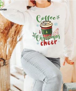 Coffee And Christmas Cheer Iced Coffee Lover Xmas Party T Shirt