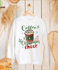 Coffee And Christmas Cheer Iced Coffee Lover Xmas Party T Shirt