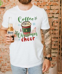 Coffee And Christmas Cheer Iced Coffee Lover Xmas Party T Shirt