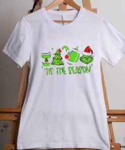 Coffee Christmas football Grinch tis the season shirt