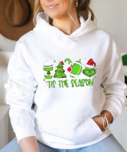 Coffee Christmas football Grinch tis the season shirt