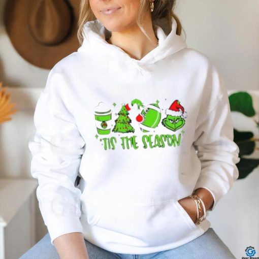 Coffee Christmas football Grinch tis the season shirt