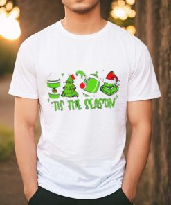 Coffee Christmas football Grinch tis the season shirt
