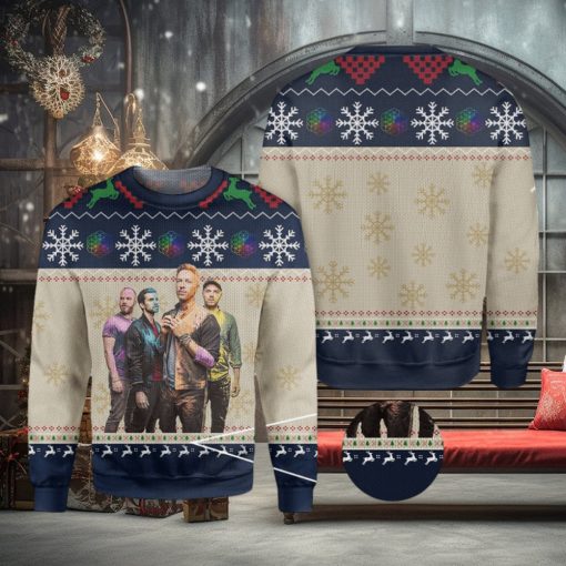 ColdPlay Christmas Knitted Christmas 3D Sweater For Fans