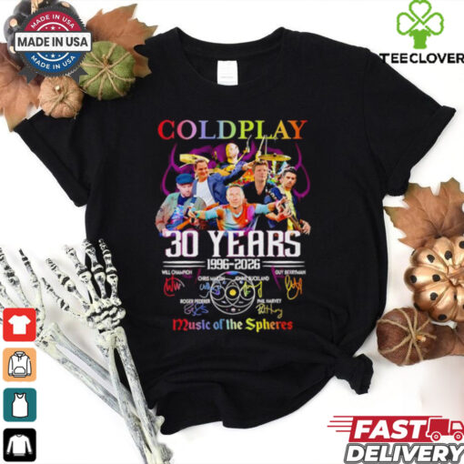 Coldplay 30 years 1996 2026 music of the Spheres shirt for Fan