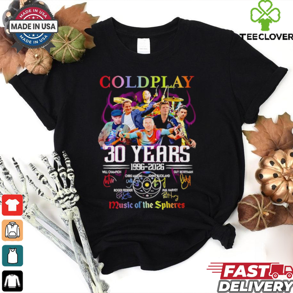 Coldplay 30 years 1996 2026 music of the Spheres shirt for Fan Coldplay 30 years 1996 2026 music of the Spheres shirt for Fan