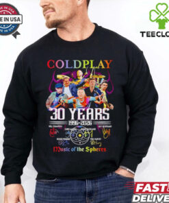 Coldplay 30 years 1996 2026 music of the Spheres shirt for Fan