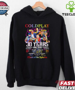Coldplay 30 Years 1996-2026 Music of the Spheres Shirt, Coldplay fan tee, Music of the Spheres tour shirt, 30th anniversary Coldplay T-shirt, music lover gift