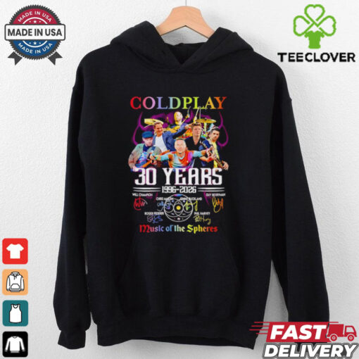Coldplay 30 years 1996 2026 music of the Spheres shirt for Fan