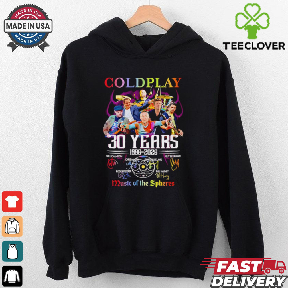 Coldplay 30 years 1996 2026 music of the Spheres shirt for Fan Coldplay 30 years 1996 2026 music of the Spheres shirt for Fan
