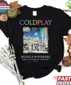 Coldplay Mumbai January Music Of The Spheres Tour 2025 T shirts
