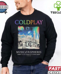 Coldplay Mumbai January Music Of The Spheres Tour 2025 T shirts