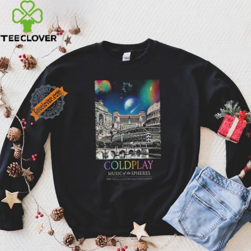 Coldplay Stadio Olimpico Rome Italy July 12 16 2024 Poster shirt