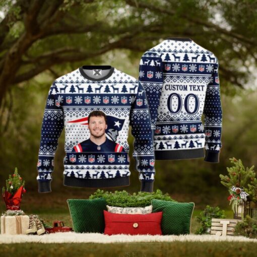 Cole Strange New England Patriots Ugly Christmas Sweater