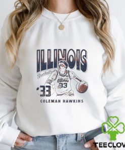Coleman Hawkins 33 University of Illinois basketball shirt
