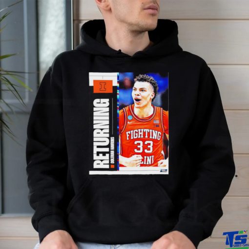 Coleman Hawkins Illinois Fighting Illini returning poster 2023 hoodie, sweater, longsleeve, shirt v-neck, t-shirt