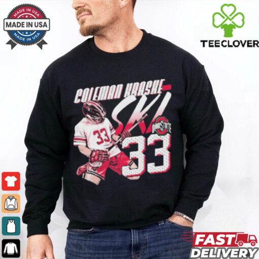 Coleman Kraske SKI 33 Ohio State Graphic Player t shirt