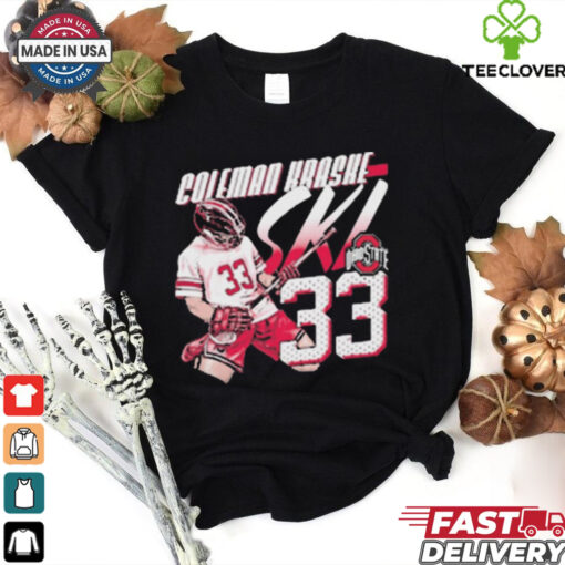 Coleman Kraske SKI 33 Ohio State Graphic Player t shirt