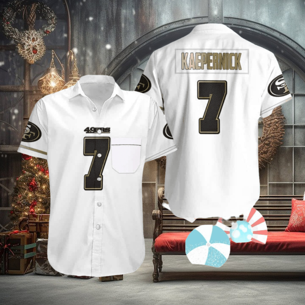 Colin Kaepernick 7 NFL San Francisco 49Ers Hawaiian Shirt Colin Kaepernick 7 NFL San Francisco 49Ers Hawaiian Shirt
