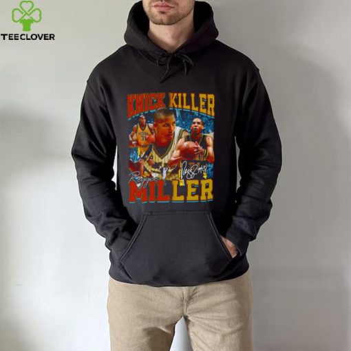 Collage Design Reggie Miller Choke Signature Basketball hoodie, sweater, longsleeve, shirt v-neck, t-shirt