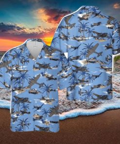 Collage of Allied WWII Aircraft Hawaiian Shirt Summer Vacation Button Shirt