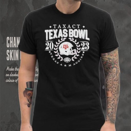 College Football Bowl Games 23 24 Texas Aggies Helmet 2023 TaxAct Texas Bowl Unisex T Shirt