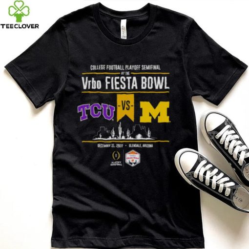 College Football Playoff Fiesta Bowl Head to Head 2022 TCU vs Michigan hoodie, sweater, longsleeve, shirt v-neck, t-shirt