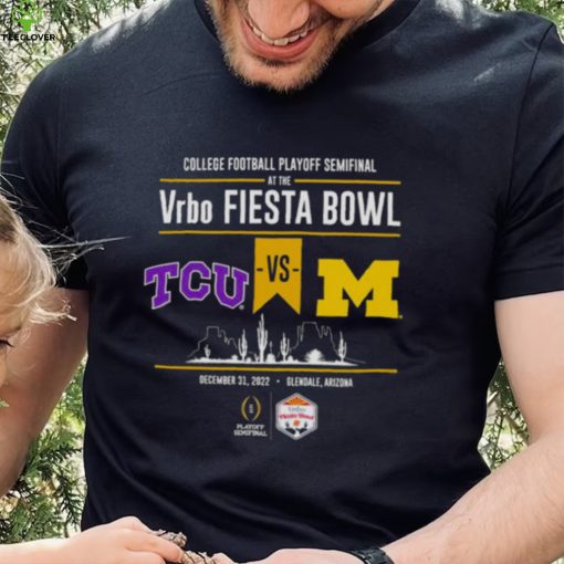 College Football Playoff Fiesta Bowl Head to Head 2022 TCU vs Michigan hoodie, sweater, longsleeve, shirt v-neck, t-shirt