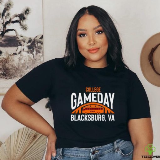 College Gameday Swva Blacksburg Va Bus Logo T shirt