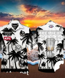 Collingwood Fc Premiers 2023 Afl Palm Tree Hawaiian Shirt