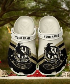 Collingwood Football Club AFL Classic Custom Name Crocs Clogs Shoes