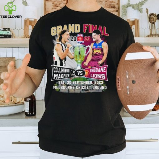 Collingwood Magpies vs Brisbane Lions 2023 Grand Final Melbourne Cricket Ground Stadium shirt