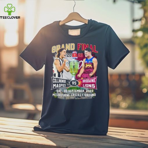 Collingwood Magpies vs Brisbane Lions 2023 Grand Final Melbourne Cricket Ground Stadium shirt
