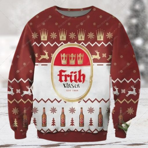 Colner Hofbrau Fruh Beer Ugly Christmas Sweater 3D Shirt