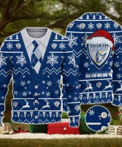 Colomiers Rugby Logo For Fans Santa Hat Ugly Christmas Sweater New Gift For Men And Women